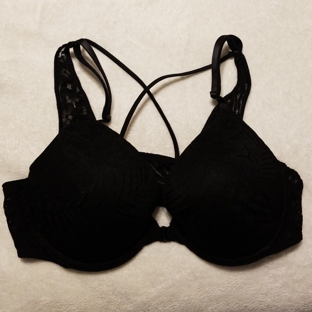 Pink push up bra